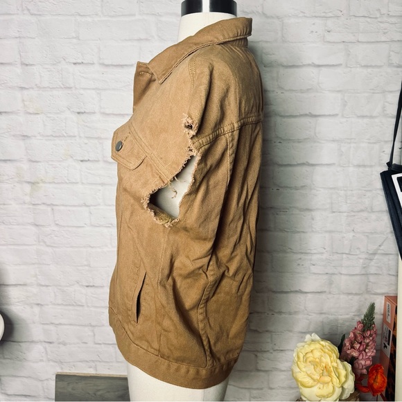 Caramel Denim Vest - Picture 6 of 12